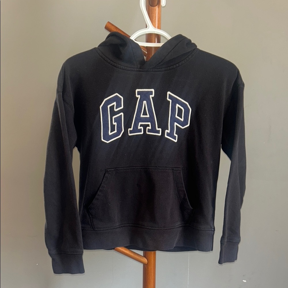 GAP Black Hoodie Sweatshirt Classic Logo